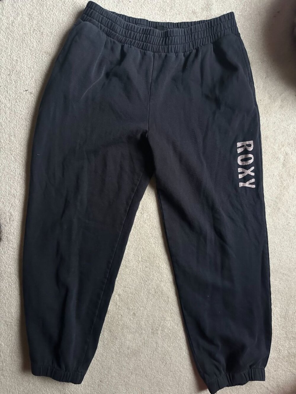 Men's black ROXY sweatpants XL
